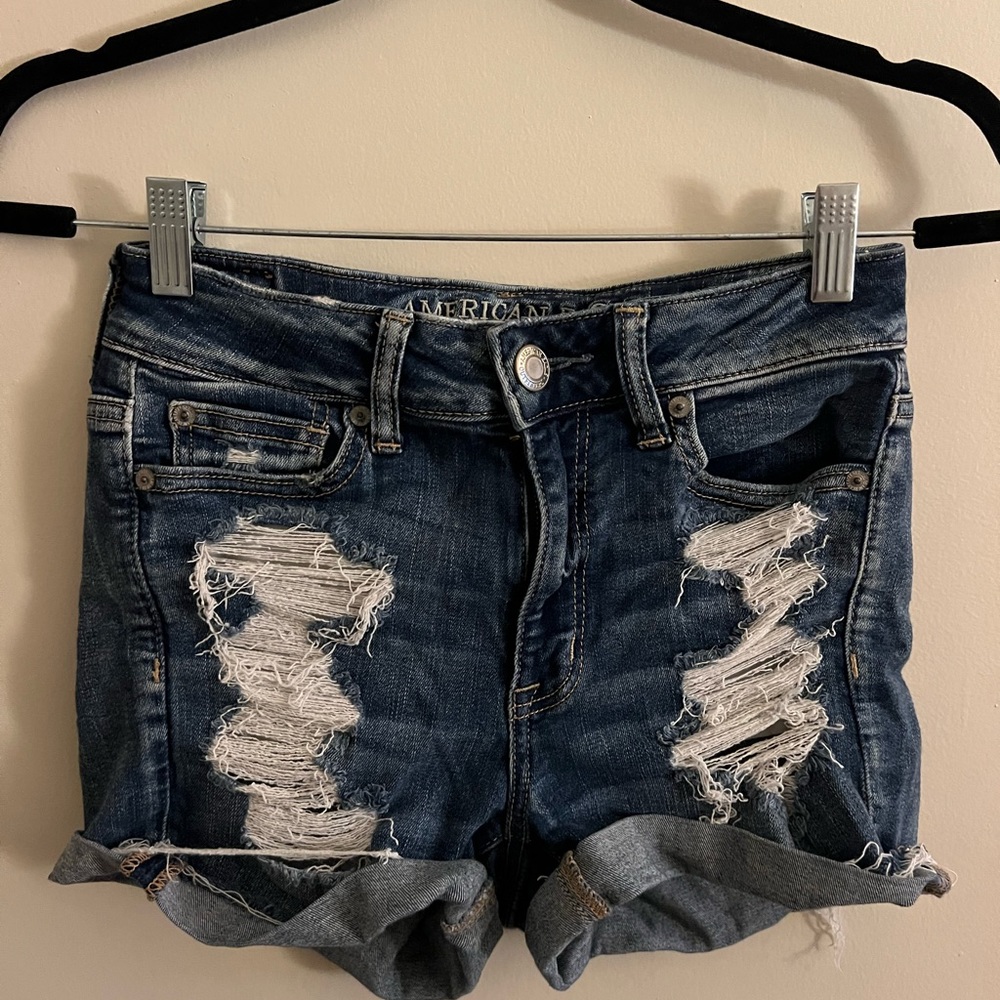 AE ripped shorts